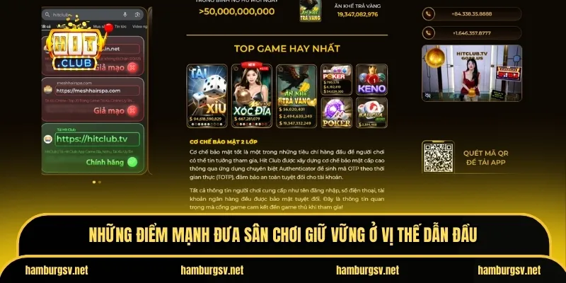 Những điểm mạnh đưa sân chơi giữ vững ở vị thế dẫn đầu